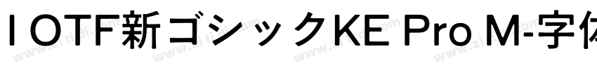 I OTF新ゴシックKE Pro M字体转换
